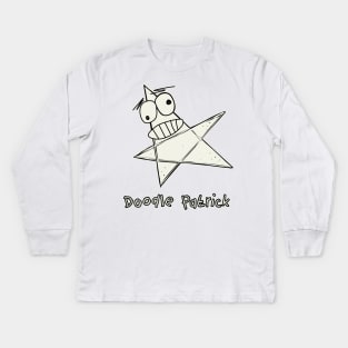 Doodle Patrick Kids Long Sleeve T-Shirt